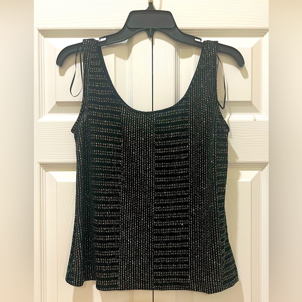ALEX EVENINGS GLITTERS TANK TOP